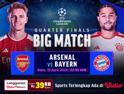 Streaming Link for Arsenal vs Bayern Munich, April 10th, 2024
